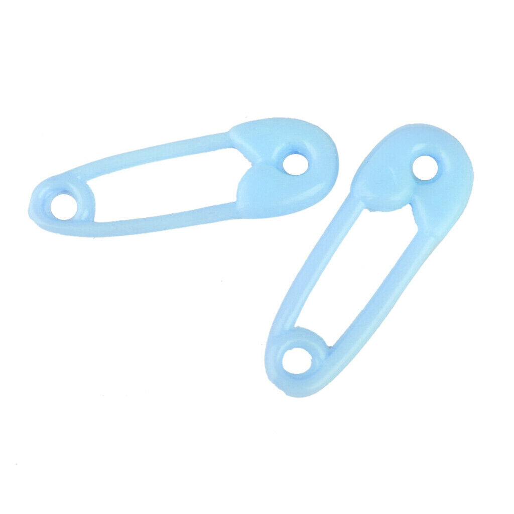 Pastel Blue Mini Safety Pin Favors for Baby Boy - Party Supplies - Favors - Misc