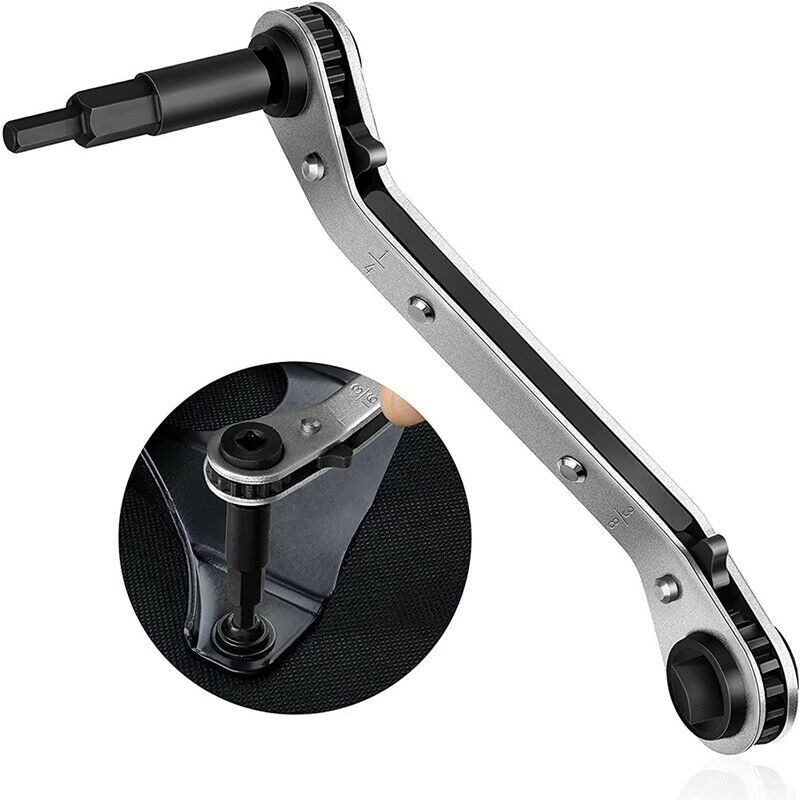 3/16 To 1/4 Ratchet Wrench, 3/8 To 5/16 Service Wrench,Suitable for Air ConditK8