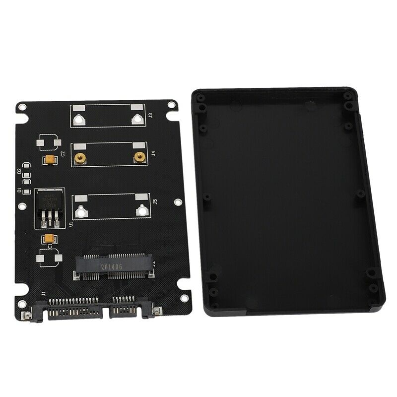 Mini Pcie mSATA SSD to 2.5 inch SATA3 Adapter Card with Case 7 mm Thickness blJ1