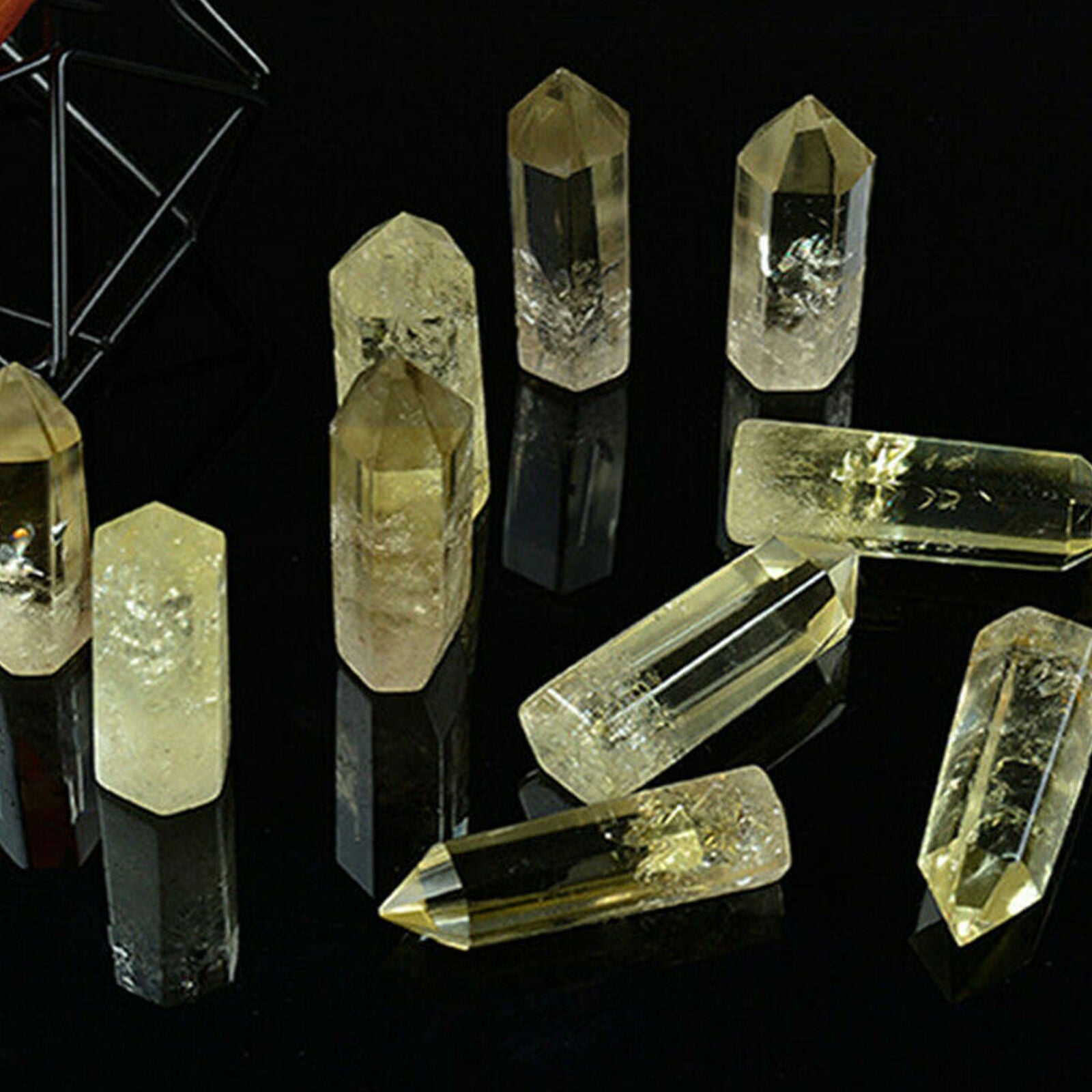 50-60mm Smoky Citrine Crystal Point Wand Quartz Obelisk Stone