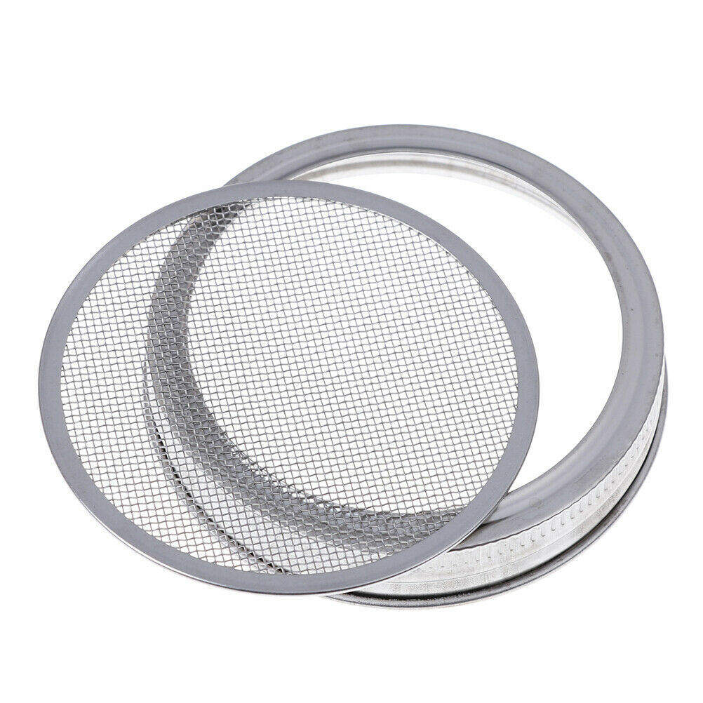1Pc Stainless steel strainer sprouting lid for canning jars wide mou`SJ·l.l8