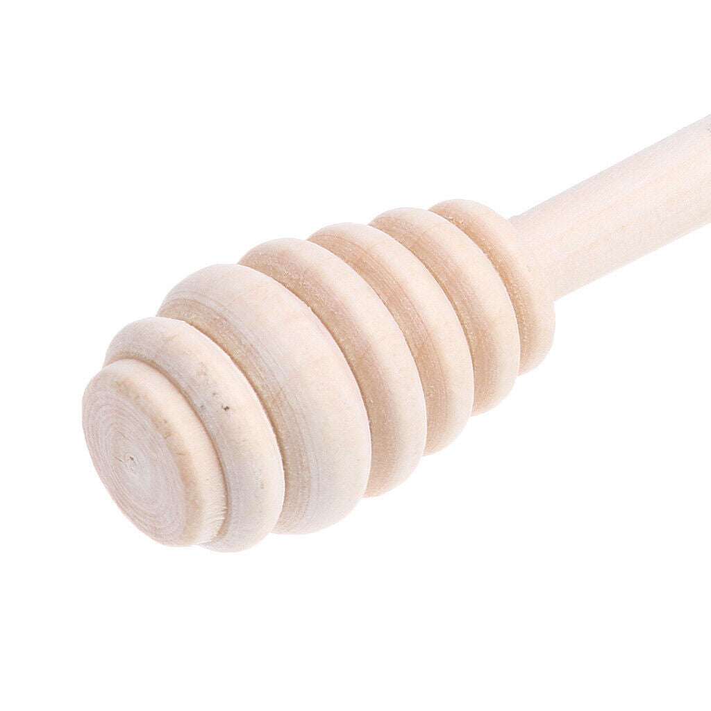 5 Pieces Wooden Honey Stirring Sticks Jam Muddler Kitchen Cooking Rods Tool