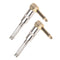 2 Packs 6.35mm DIY Golden   Plug Connector Adapter for Guitar Mic Parts