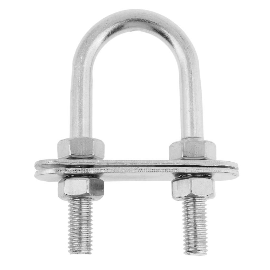 Boat Marine 316 U Screw Stainless Steel Bow Stern Eye U-Bolt 7*80mm