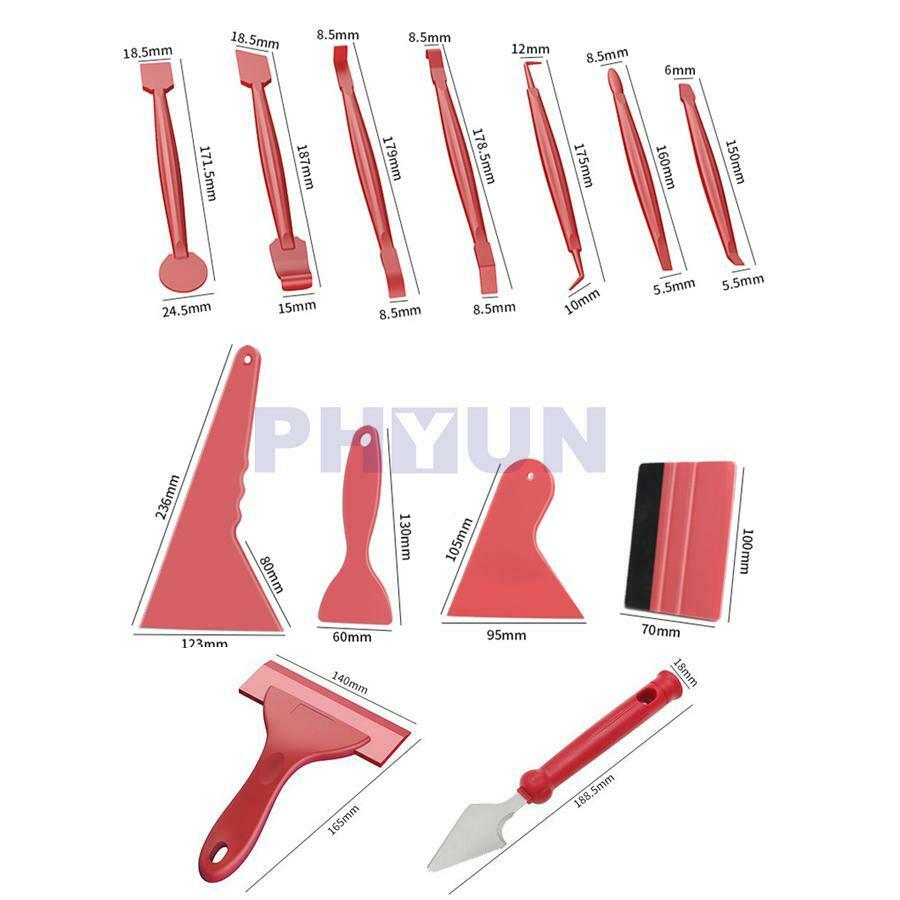 13x Professional Tool For Car Window Tint Vinyl Cutting Wrap Film Scraper Tool