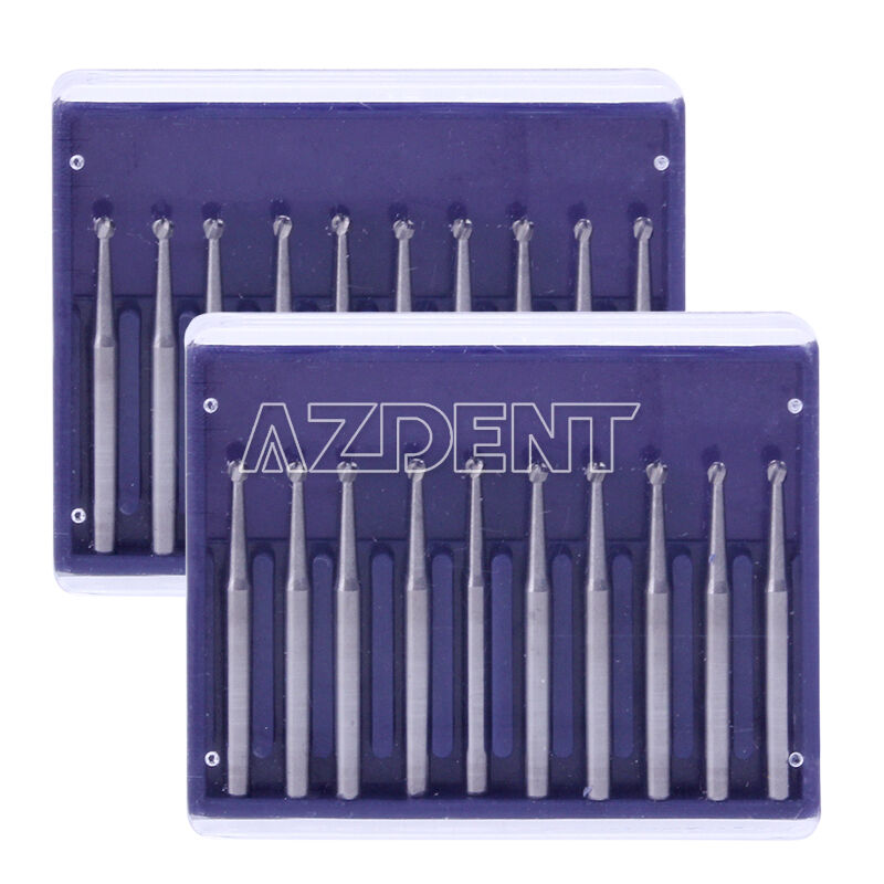 5Kits Dental Lab Carbide Tungsten Steel Drill Burs FG 3 for High Speed Handpiece