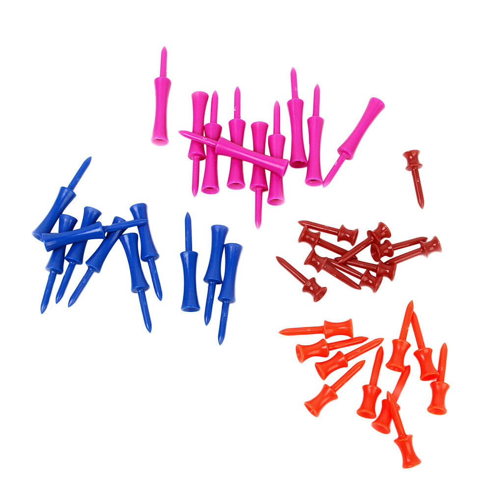 lot 40 Mixed Colors 4-SIZE Plastic  Castle Golf tees Height Control