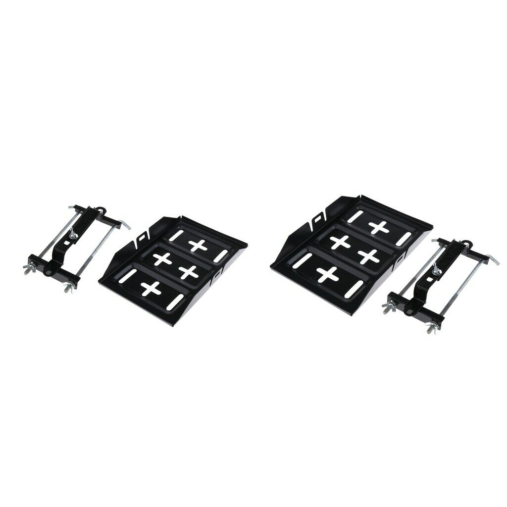 2x Car Battery Tray Recessed Slots