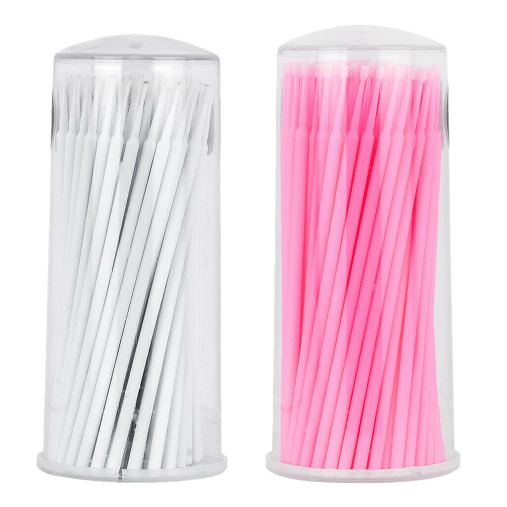 200 lot Eyelash Extension Cleaning Micro Brushes Swabs Applicators Tools
