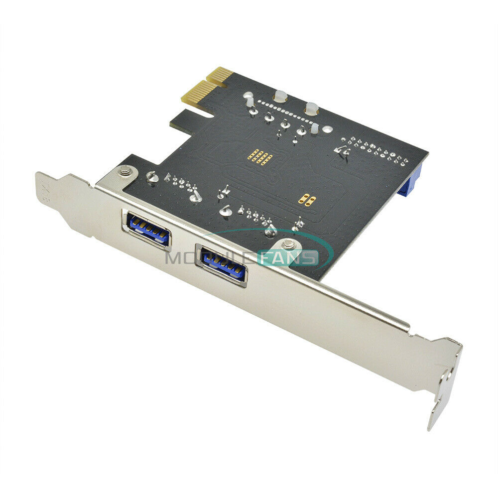 USB 3.0 2 Ports PCI Express Front Panel With Control Card Adapter 4-Pin & 20 Pin