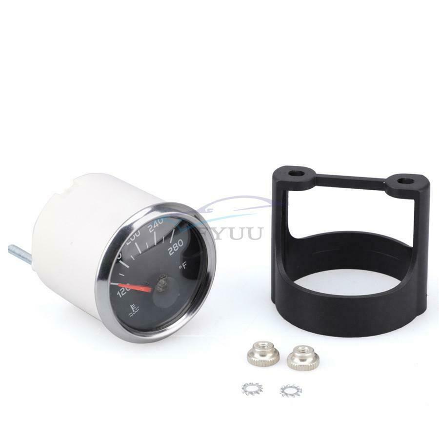 90° LED Waterproof Rustproof PMMA Car Water Temperature Meter Kit For Truck Bus
