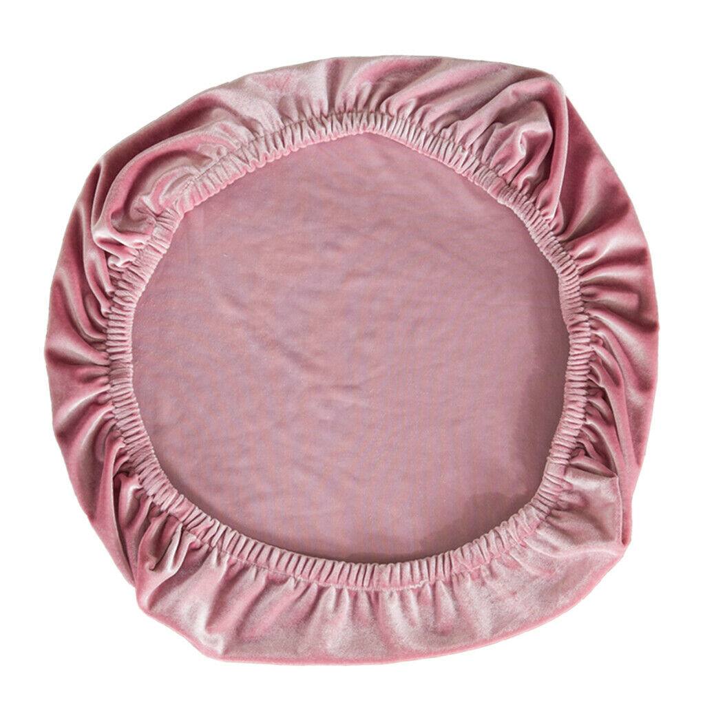 2Pieces Stretch Velvet Chair Covers Seating Slipcovers Protector Decor Pink