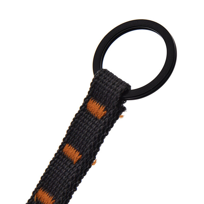 Carabiner Buckle Hook Strap keychain Ring for Camping Hiking Climbing Keyring