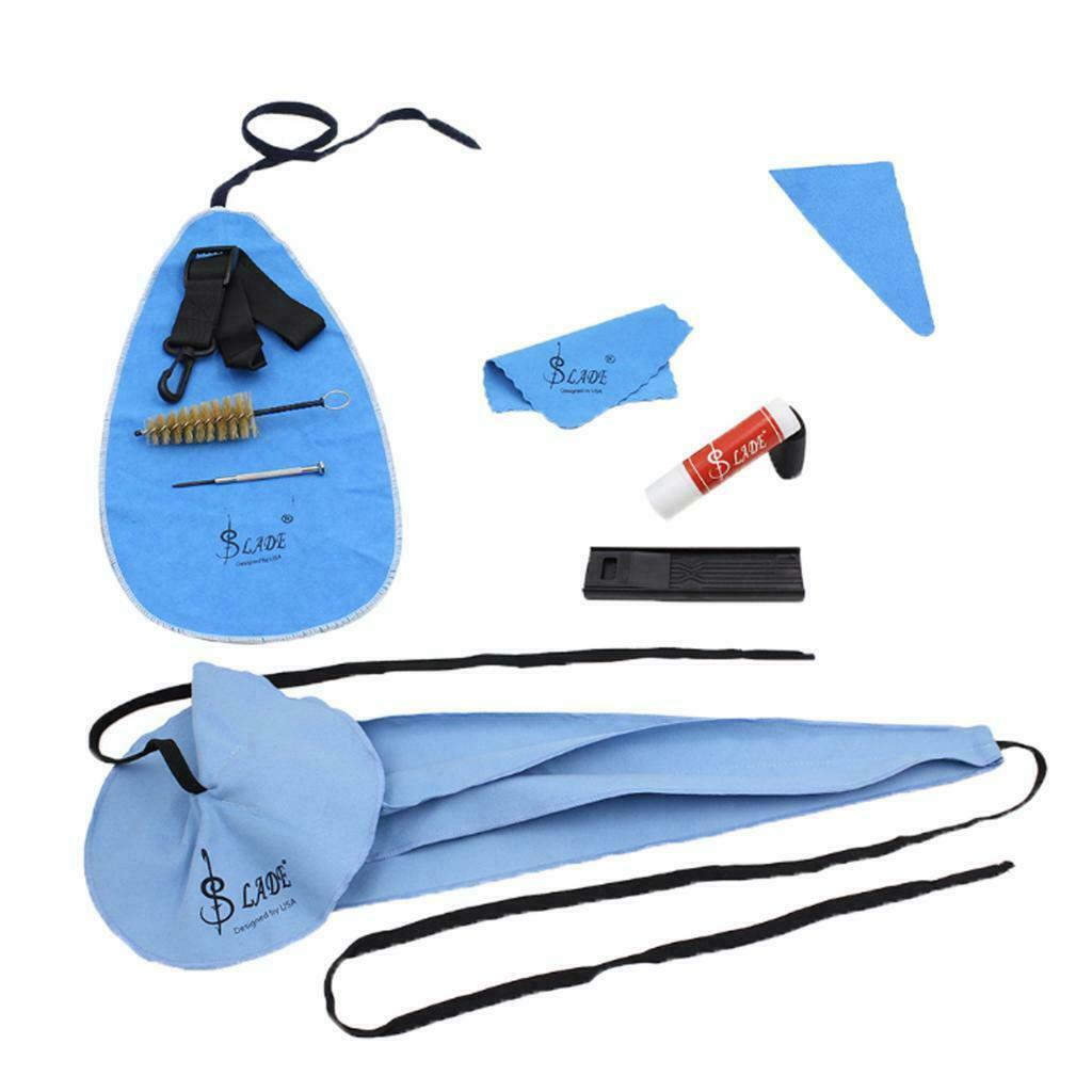 10pcs Saxophone Cleaning Care Set Belt Cork Grease Cushion for Sax Accs