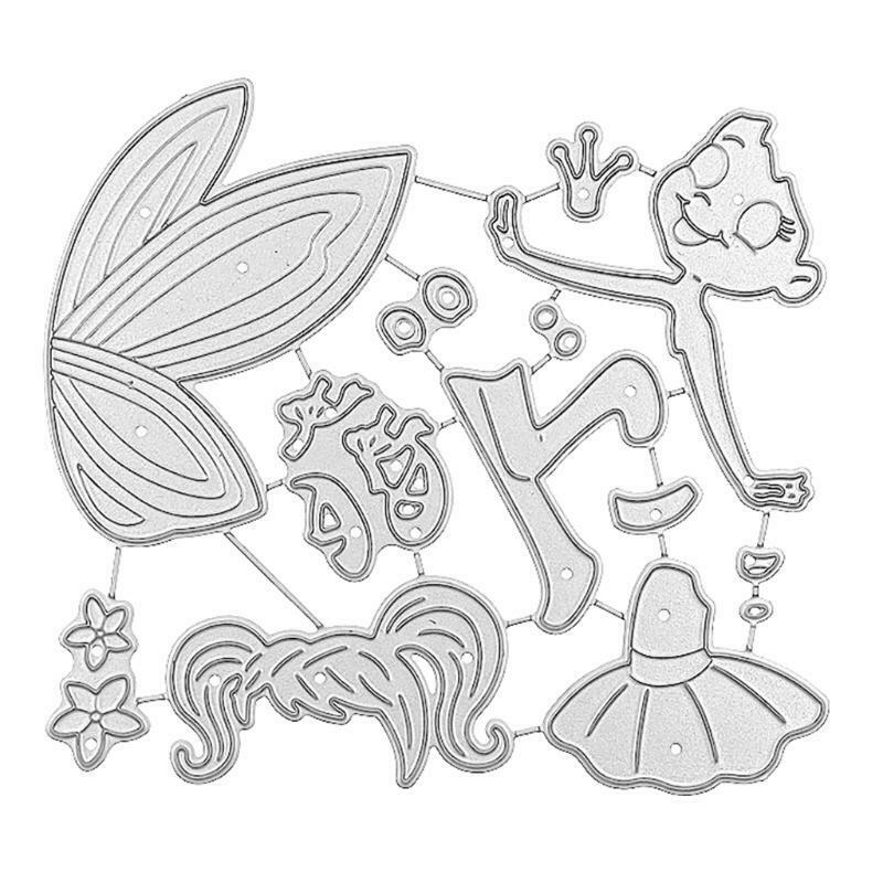 Fairy Metal Cutting Dies Stencil Scrapbooking DIY Album Stamp Paper Card Mold