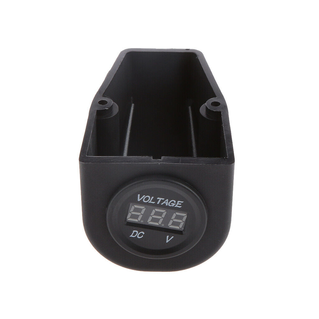Red LED Panel Digital Display Car Motorbike Volt Meters Voltage Gauge Meter