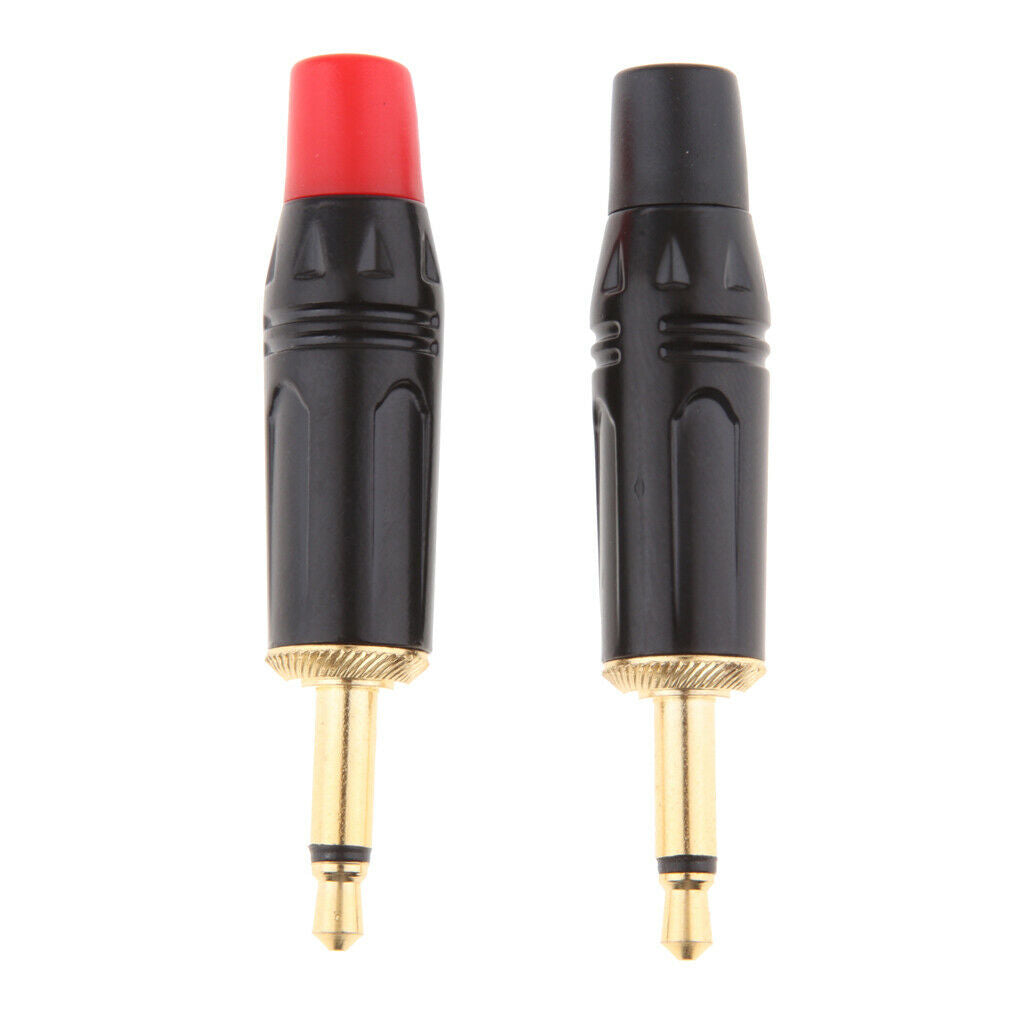 4x 3.5mm Aux Mono Jack Plug Solder Connector