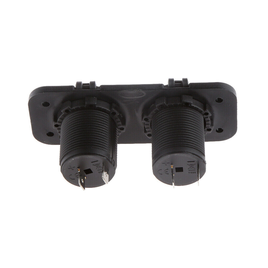 2-way Waterproof  Lighter Auxiliary Power Socket Car Motorbike