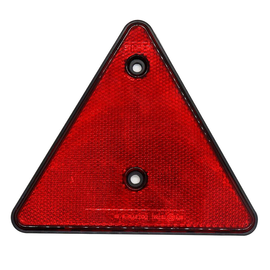 2pcs Red Safety Triangle Reflector for Automotive Fire Fighting Truck