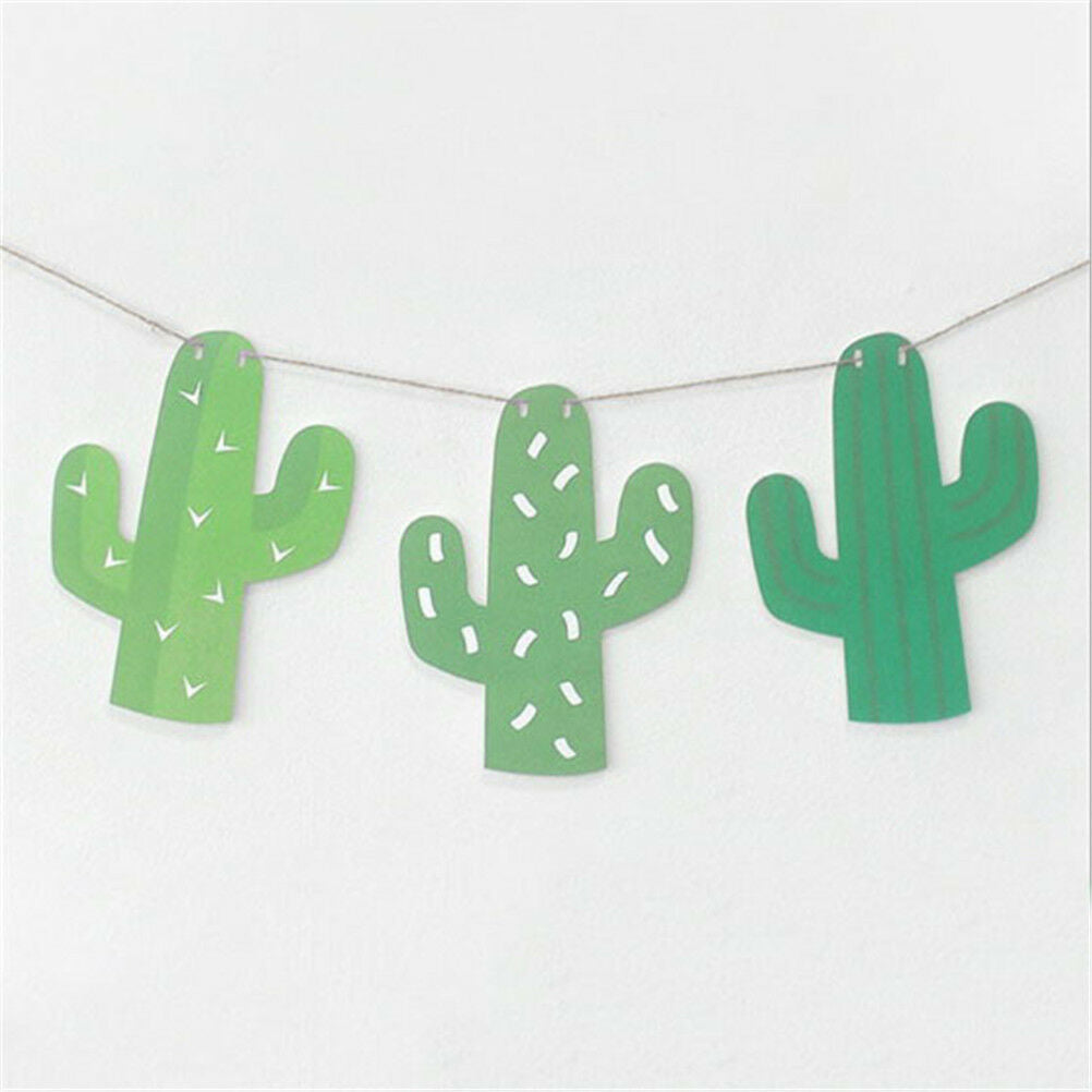 1set Cactus Garland Banner For Bunting Garland Party Favors Home Decorati.l8
