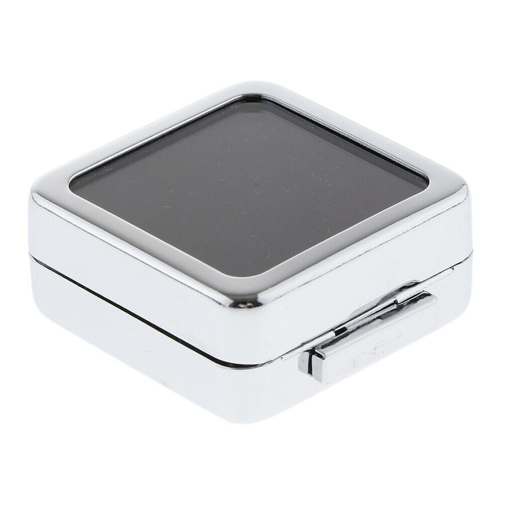 Metal Loose Diamond Collection Display Show Box Jewelry Organizer Case
