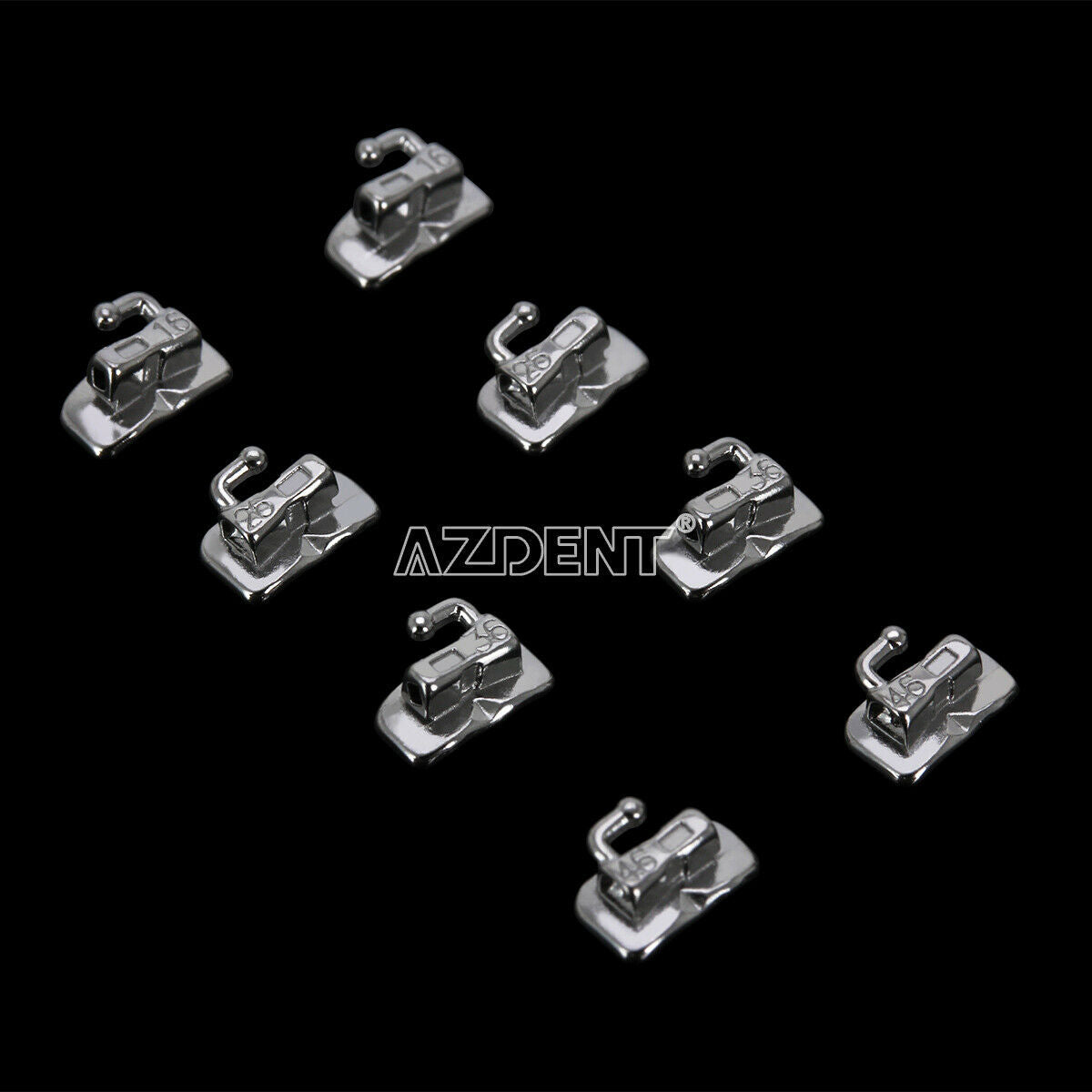 200 Pcs Dental Orthodontic Buccal Tube Non-conv Roth 022 1st Molar Bondable MIM