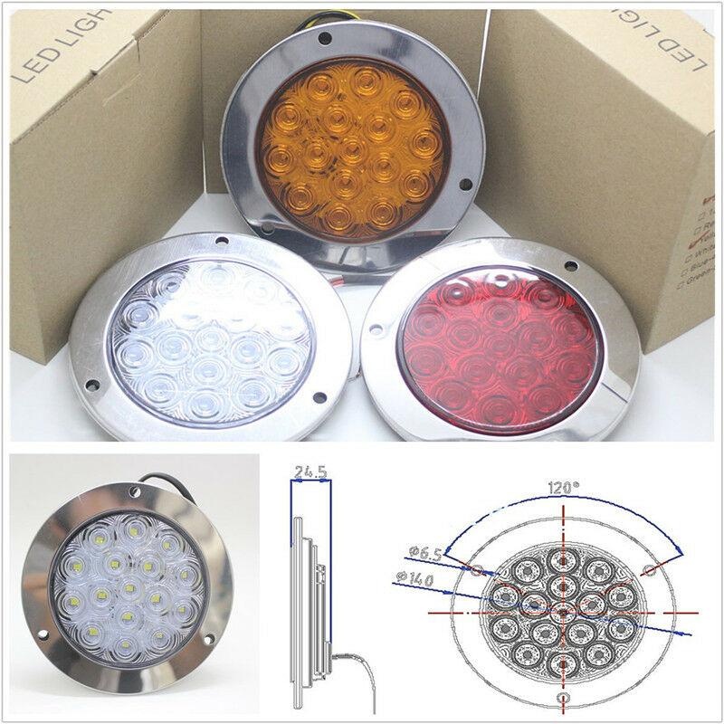 New 16LED Truck Trailer Indicator Stop Rear Tail Light Waterproof Dust Resistant