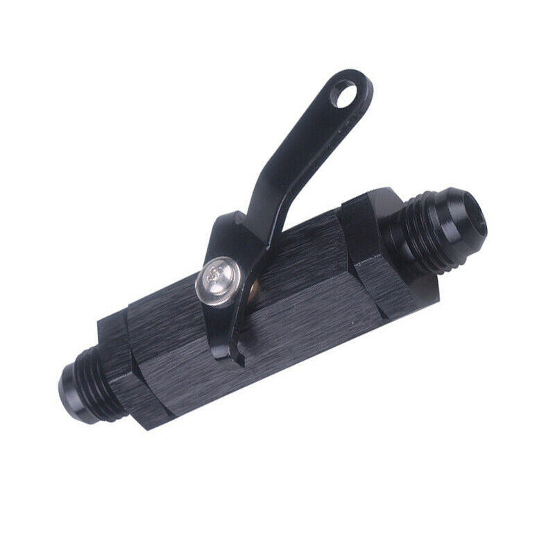 6AN Fuel Tank Handle Cut Off w/ Cable Lever Safety Roll Aluminium Shut Off Valve
