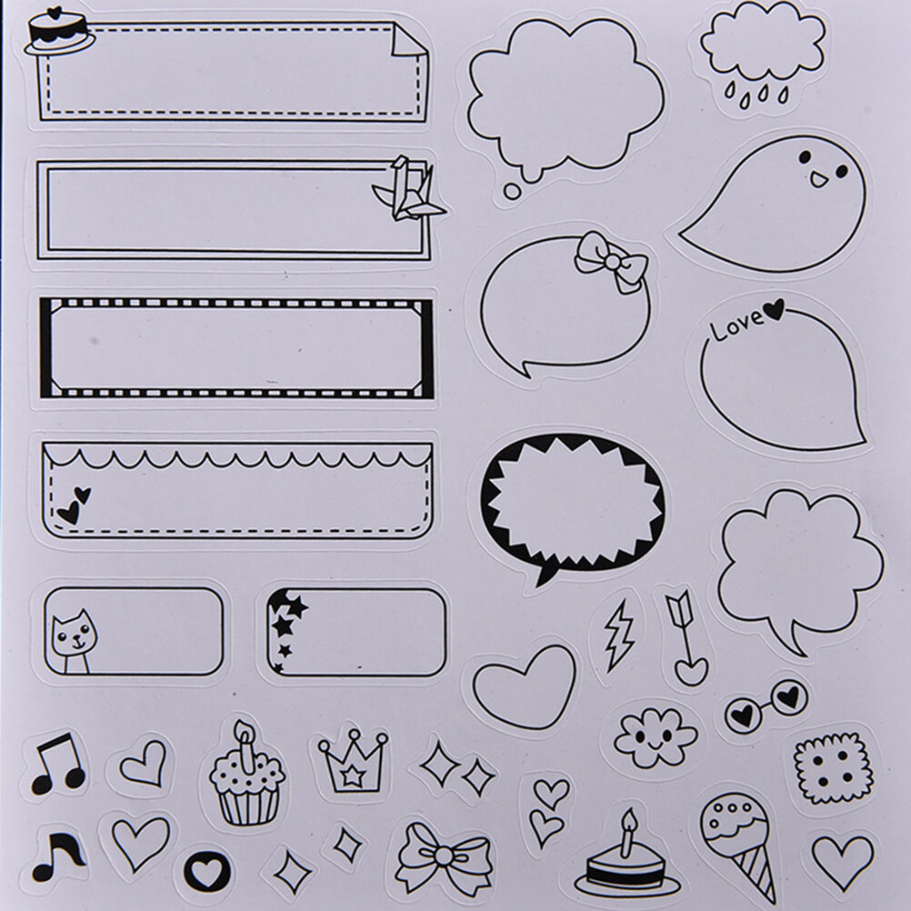 6 sheet Notebook album Calendar Memo Diary Planner notes Decor Paper Stick.l8
