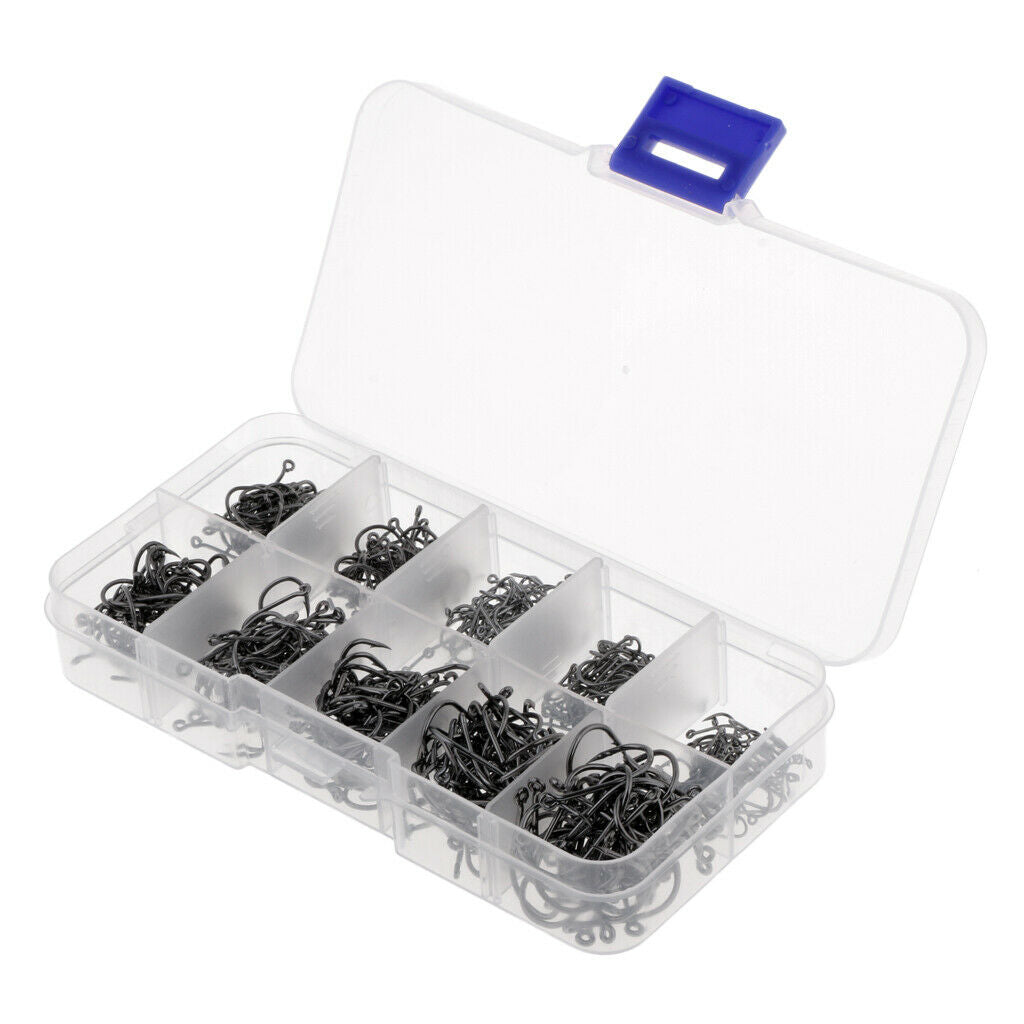 500pcs Hooks Steel Barbed Fishing Fly Fish Catcher Fish