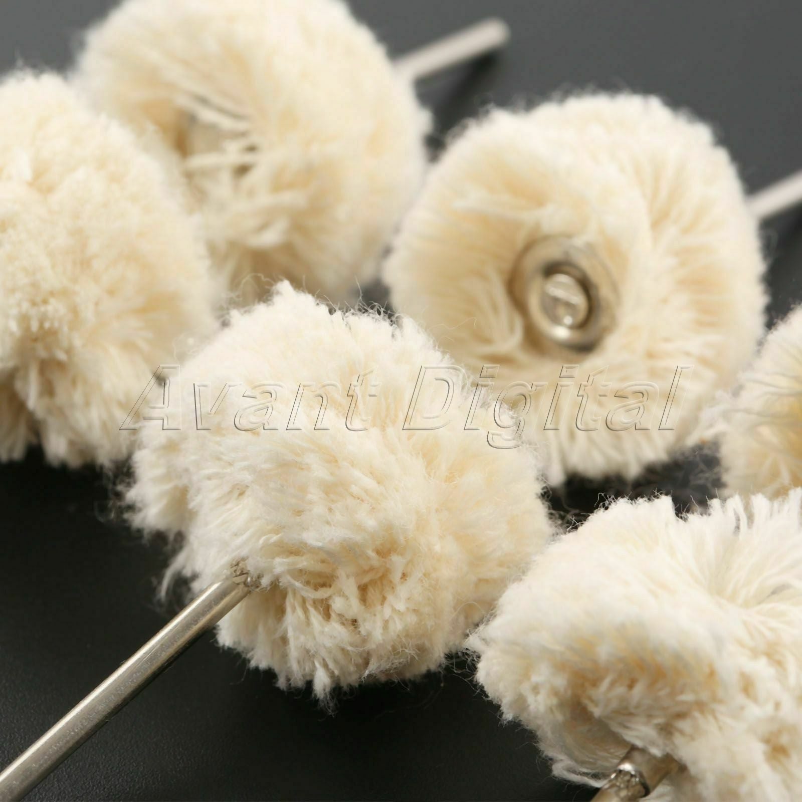 2.35mm Shank Wool Polishing Buffing Wheels Brush Craft Abrasive Rotary Tool 10pc