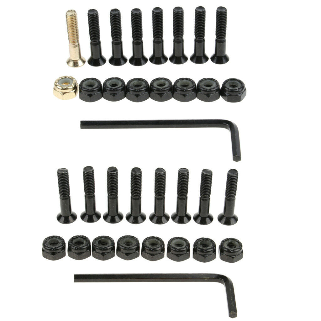 Longboard Skateboards Cruiser Hardware Screws Bolts with Hex Tool Style 1