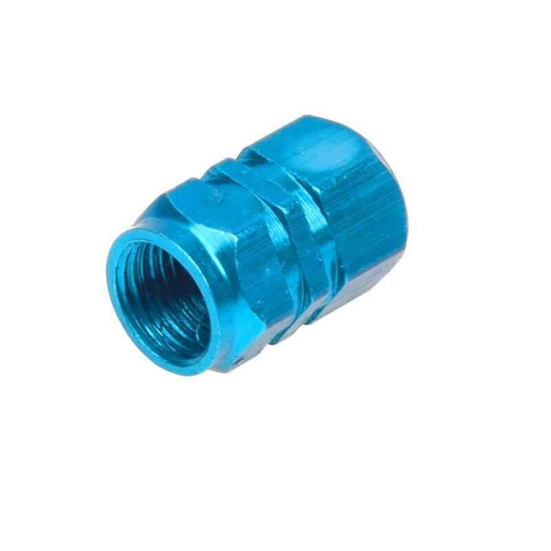 4X Tire Wheel Rims Stem Air Valve Caps Tyre Cover Car Truck Bike Blue AluminuT6