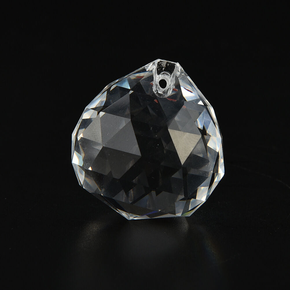 Clear Crystal Glass Chandelier Light Ball Prisms Suncatcher Drop Pendant .l8