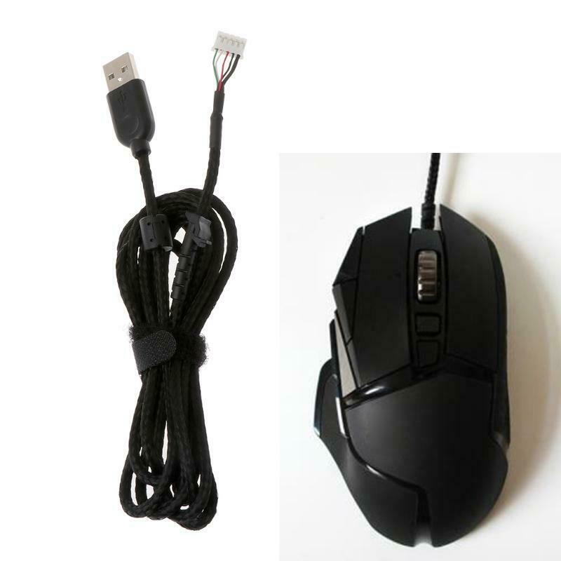 Cable Mice Line For logitech G502 RGB Mouse 2.1M Black Replacement Gaming Mouse