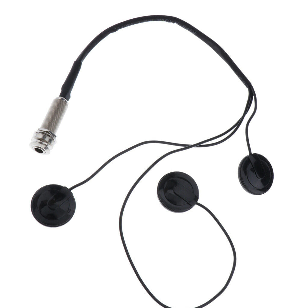 1/4 '' Endpin Prewired Pickup 3 Transducer For Harp Acoustic Guitar