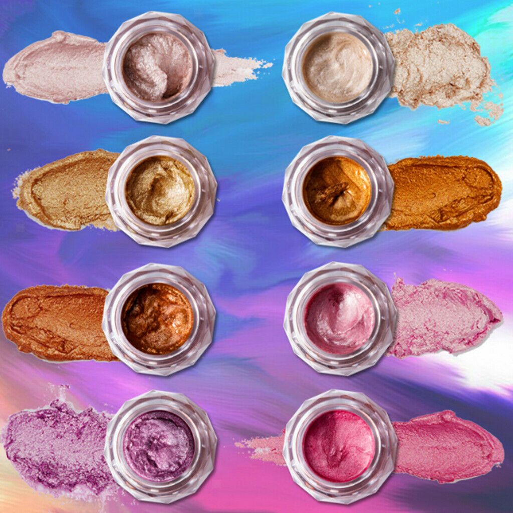 8 Jars Portable Beauty Eye Shadow Makeup Palette Shimmer Highlighter Set 05