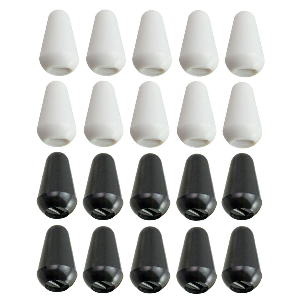 20PC Plastic Electric Guitar 5 Way Toggle Switch Knobs Tip Caps for ST SQ