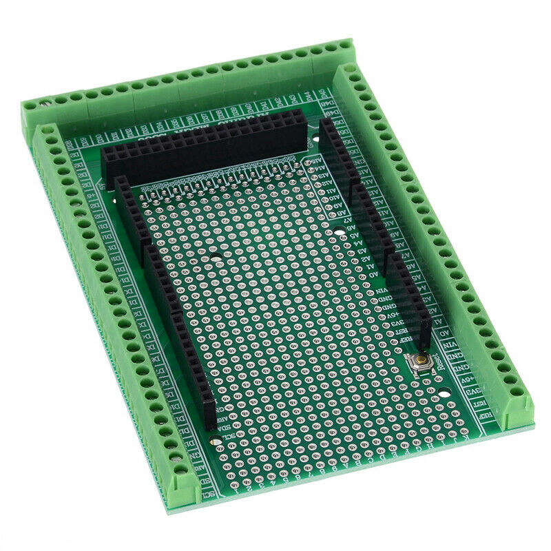 Double-side PCB Prototype Screw Terminal Block Shield Board Kit For MEGA-2560SJ