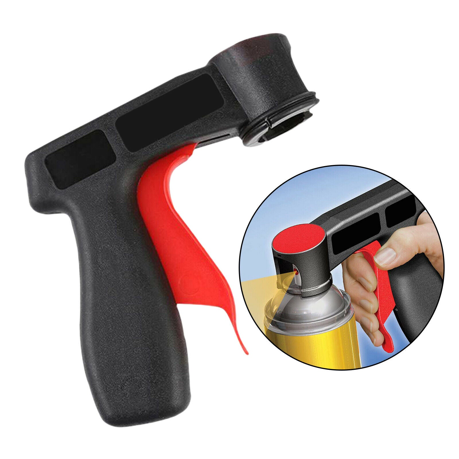 Grip Aerosol Spray Can Holder Handle for Auto Car Alloy Wheel, Bodywork, Repair