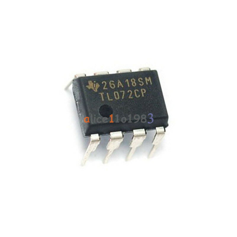 50PCS TL072 TL072CP DIP-8 LOW NOISE J-FET DUAL OP-AMP IC NEW