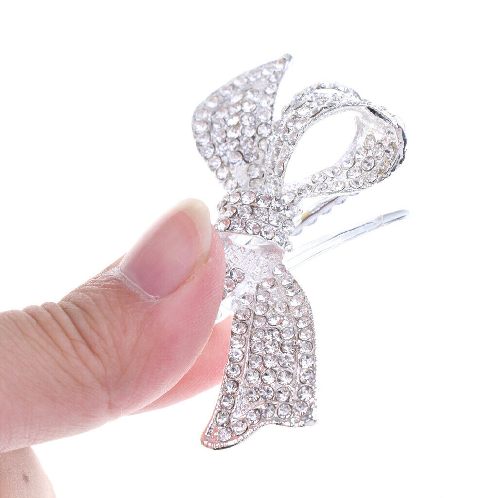 Wedding Bridal Diamante Crystal Bowknot