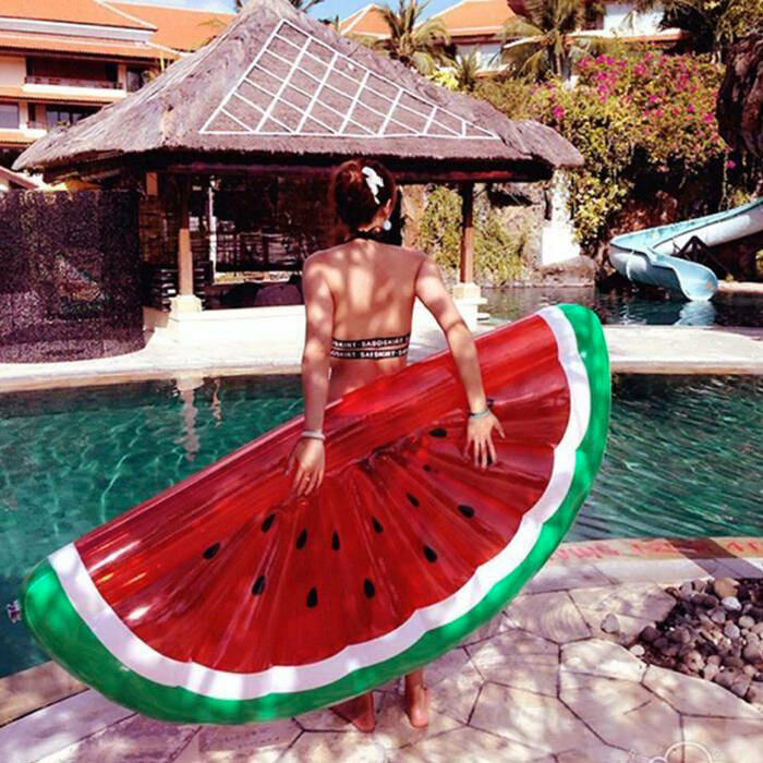 Mattress Buoy Watermelon Giant Inflatable for Beach Or Swimming Pool - New