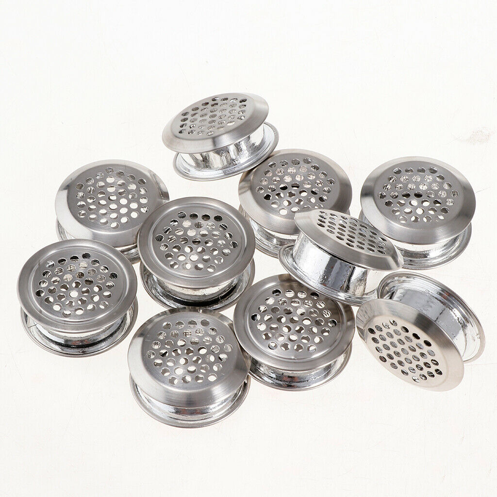 Durable Stainless Steel 35mm Bottom Dia Holes Air Vent Louver Grille Cover