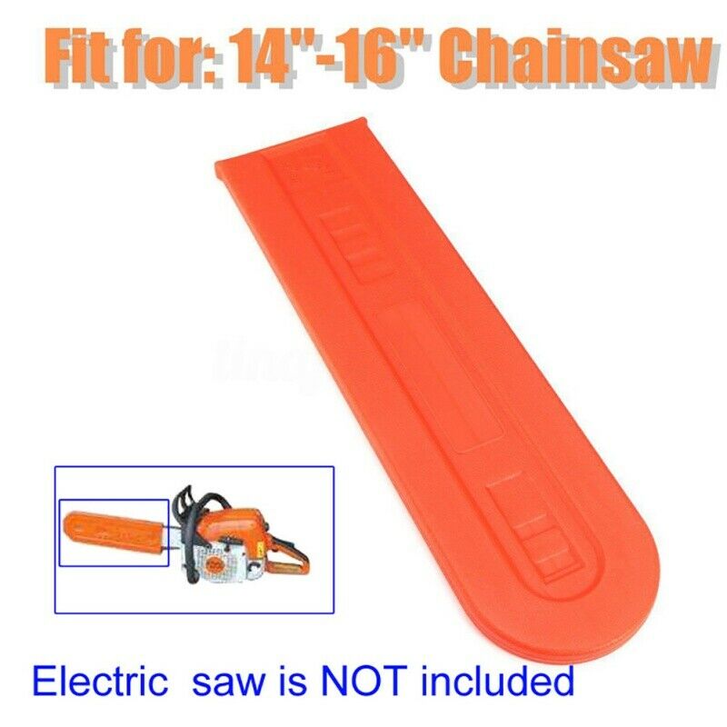 Orange Chainsaw Bar Protect Cover Scabbard Guard for Stihl-Husqvarna14"-16"
