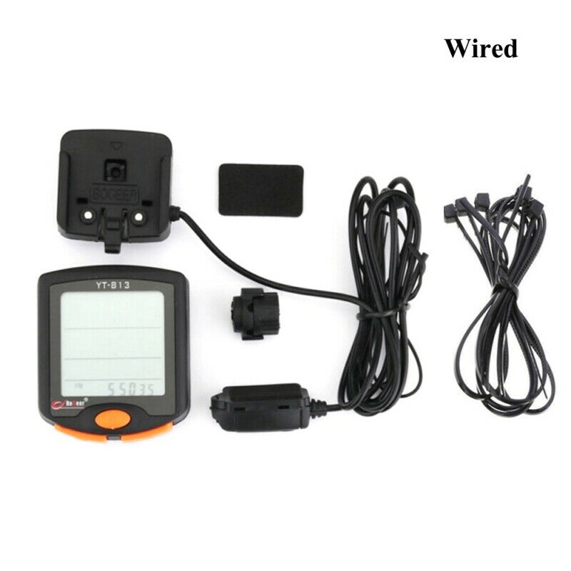 Cycling Bike Bicycle LCD Cycle Computer Odometer Wired Speedometer Waterproof
