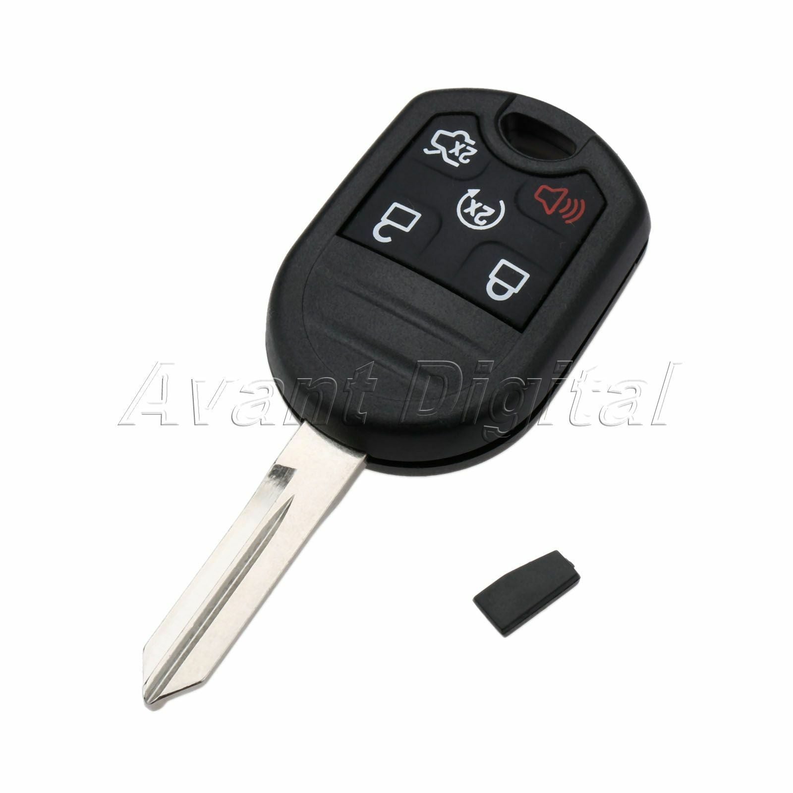 1Pc Remote Key 5BTN 315MHz CWTWB1U793 ID83 4D63 Chip For 2011-2015 Ford Explorer