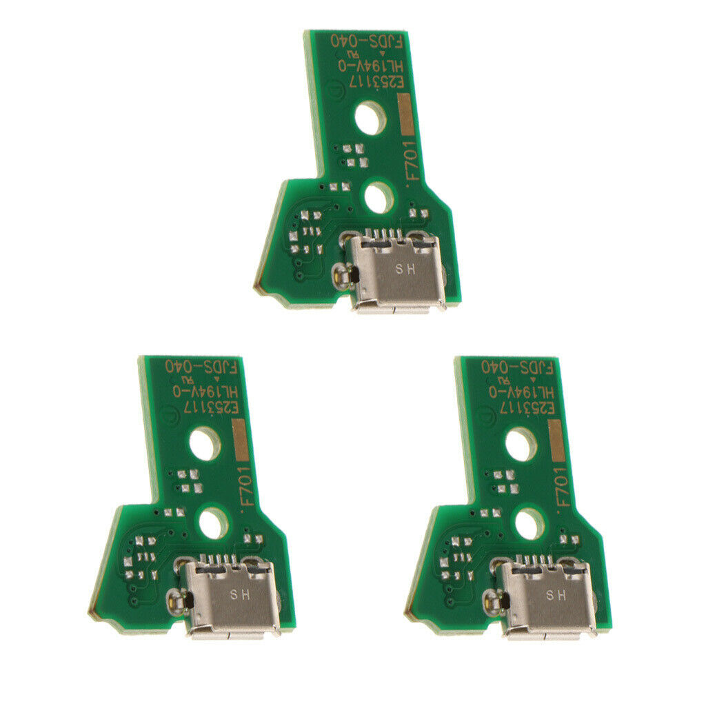 3x 12Pin USB Charging Port Socket Board JDS 040 for Sony PS4 Pro Dualshock 4