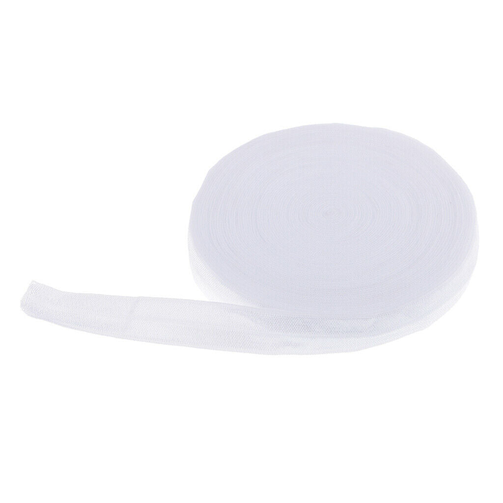 Prettyia Cotton 10 Meters Length White Knit Elastic Band Sewing Carft