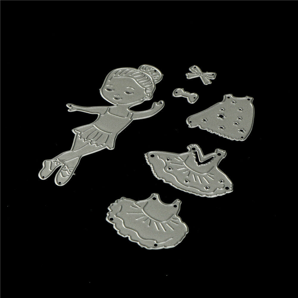 Dancing Ballet Girl Metal Cutting Dies for DIY Scrapbooking Album Cards D.l8